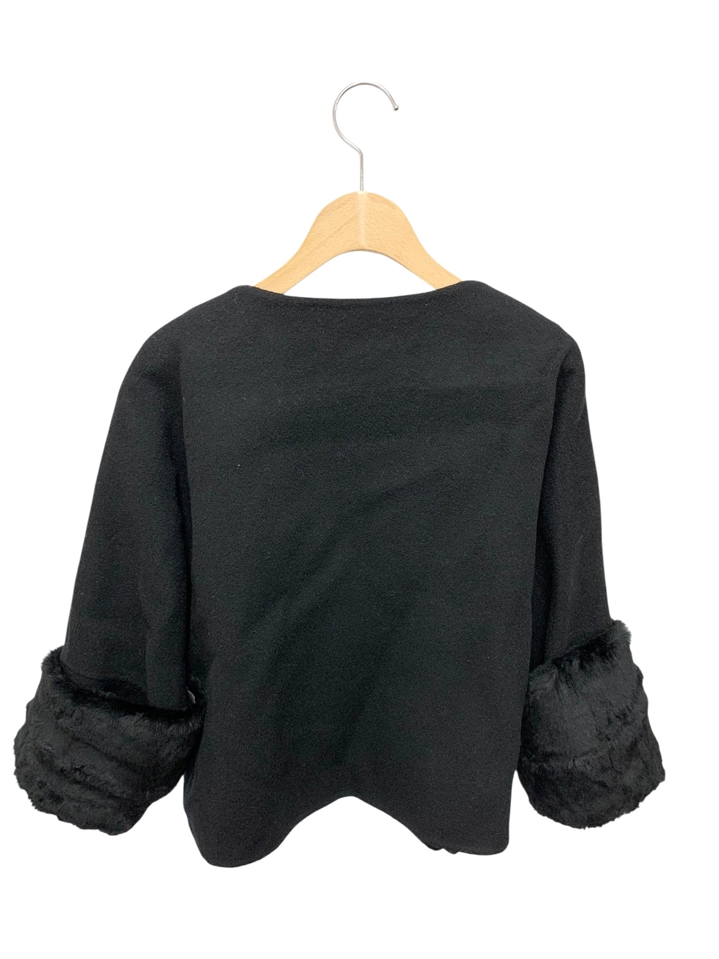 アドーア 531-250015 ジャケット 38 ブラック 2way ラビットファー ITLYLM90OBC7