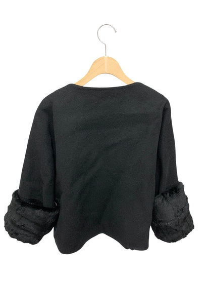 アドーア 531-250015 ジャケット 38 ブラック 2way ラビットファー ITLYLM90OBC7