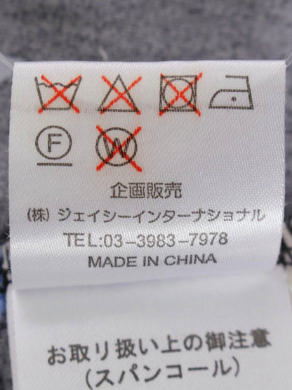 スーパービューティー トップス 40 ブルー 花 ビジュー リボン IT5PTLBN02J8 【SALE】