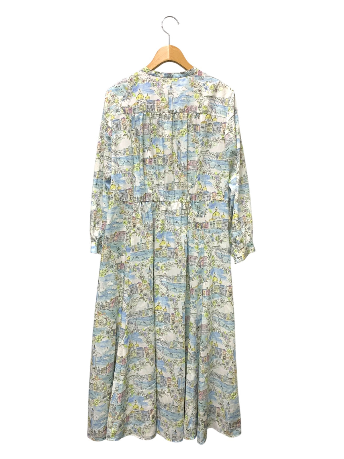アマカ LIBERTY ヴェネツィア ワンピース V5J03-725-24 40 ブルー 25SS 20thアニバーサリーモデル IT42YTTTUATU