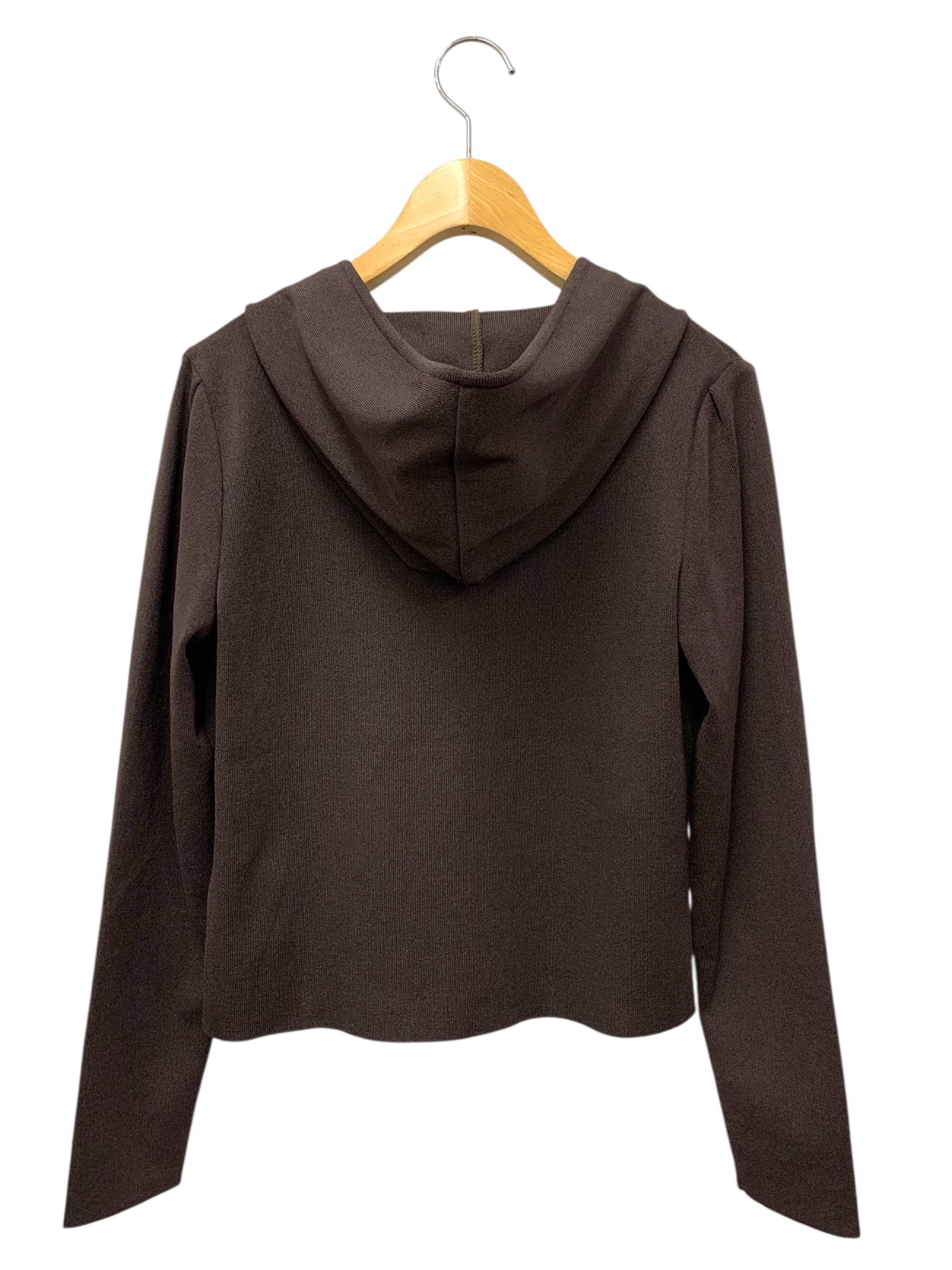 ルネ 6832370 パーカー 38 ブラウン パール ラインストーン Wジップ IT2IQ39XSAMC