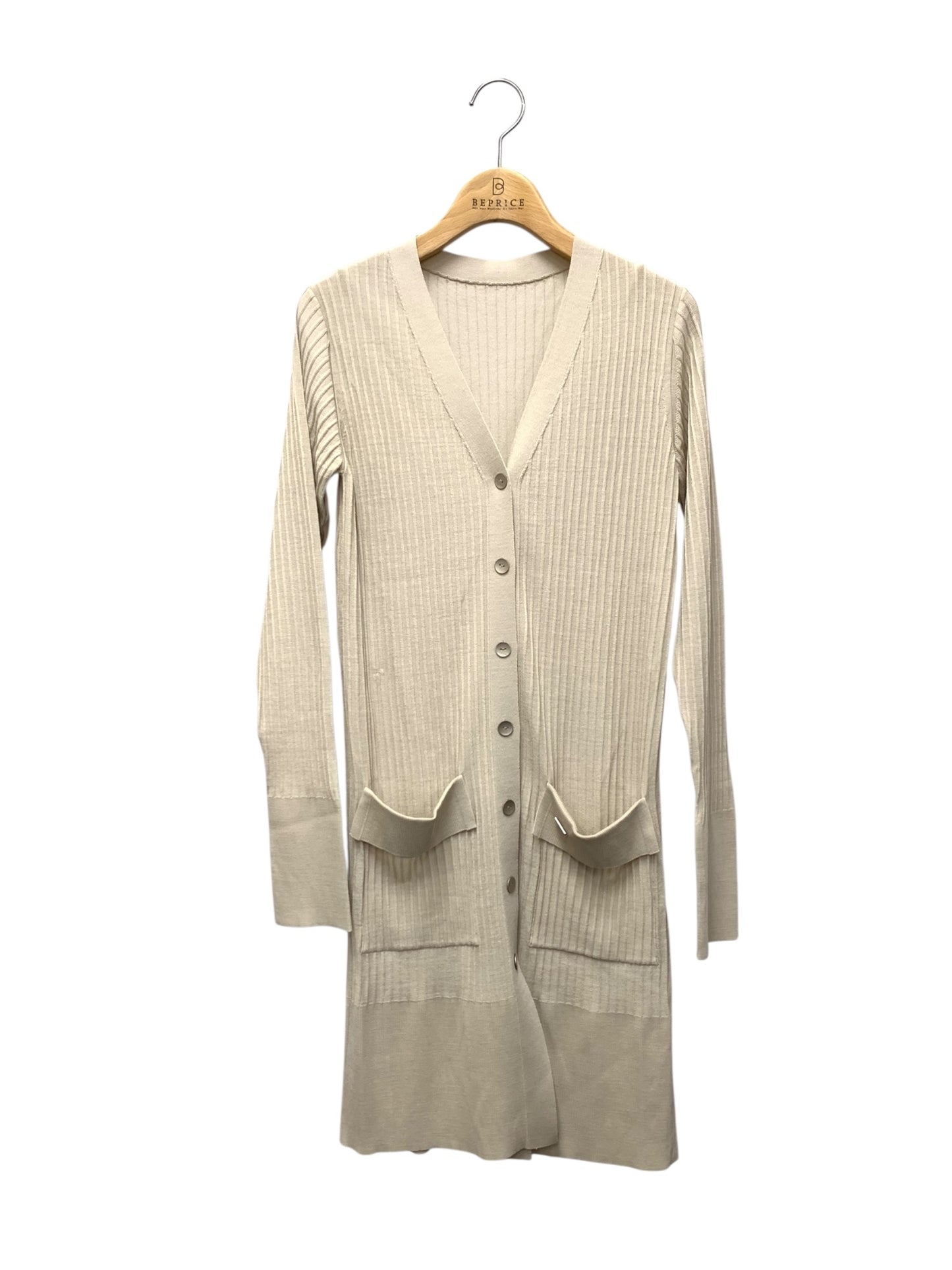 フォクシー Cardigan Rain Shade 40806 ロングカーディガン 38 ベージュ ITO5GSU6JK2K
