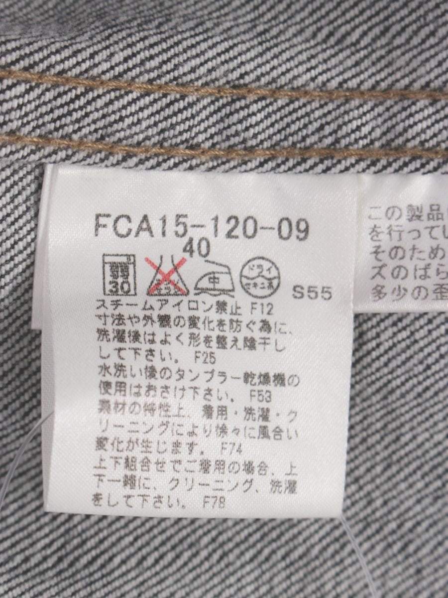 バーバリーロンドン FCA15-120-09 デニムジャケット 40 グレー ノバチェック ITP2KZQQ9461