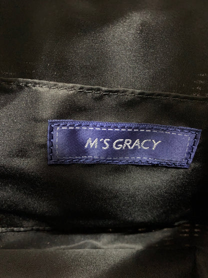 エムズグレイシー Ribboned Basket Bag 994106 ベージュ かごバッグ/バスケット IT1779Y1FU70