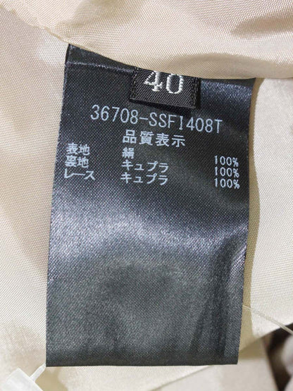 フォクシー Full Pleated Skirt 36708 スカート 40 ベージュ ITCY1WOQEM7K