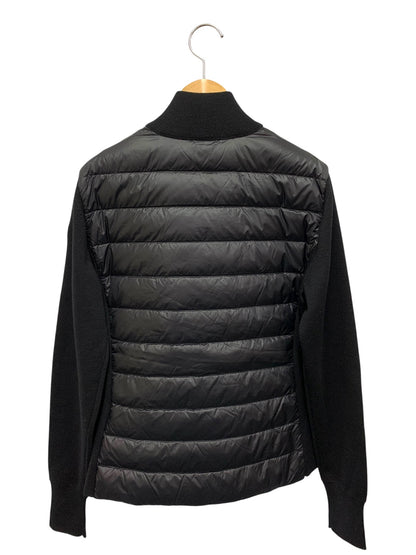 モンクレール CARDIGAN TRICOT 9B00018M1131 ダウンカーディガン S ブラック ジップアップ ITHUD0GCJUQW