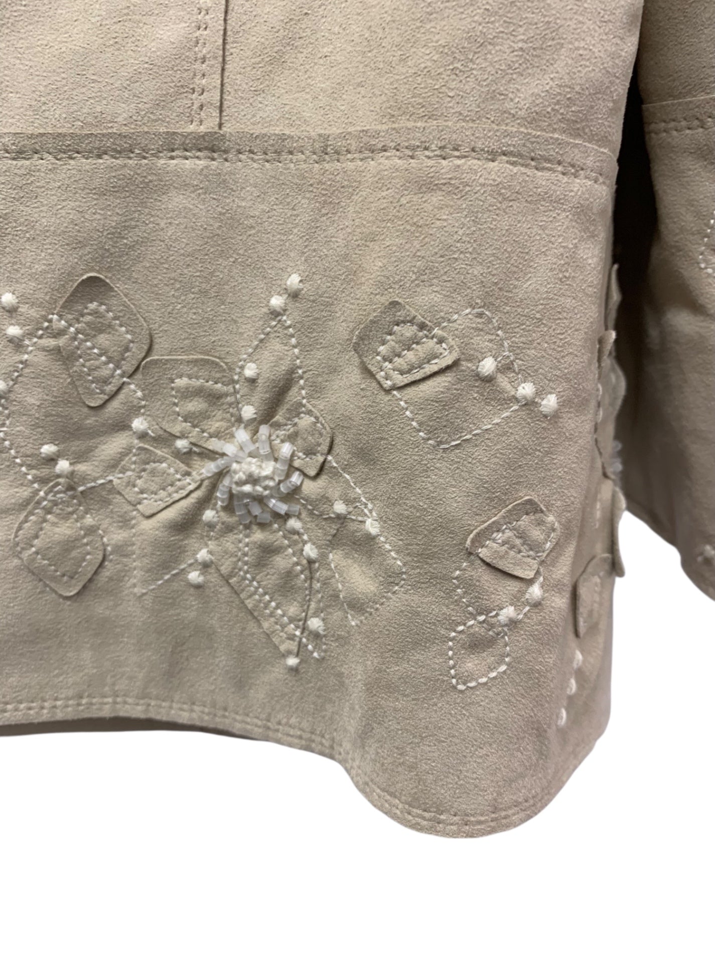 フォクシーブティック 25498 ジャケット 38 ベージュ フェイクレザー IT3N69SEE0XE