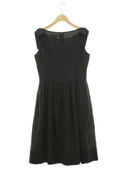 ルネ basic 5616320 ワンピース 36 ブラック リボン IT95EQKJBQF2