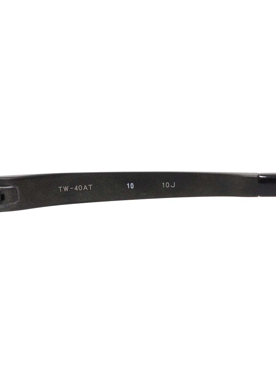 フォーナインズ TW-40AT メガネ ブラック チタニウムフレーム リムレス スクエア ITT0O4XFROOO