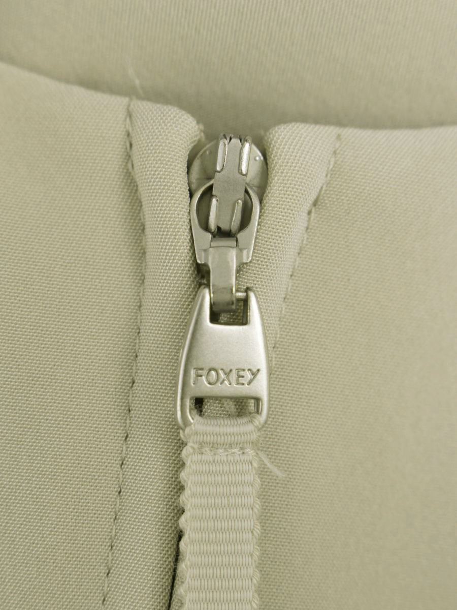 フォクシーニューヨーク 37801 ワンピース 38 ベージュ プリーツスカート ITF1GR0HXJ6S