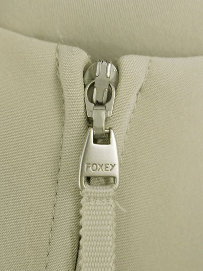 フォクシーニューヨーク 37801 ワンピース 38 ベージュ プリーツスカート ITF1GR0HXJ6S