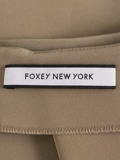 フォクシーニューヨーク スカート イリプスフレアー 36424 38 ベージュ バックファスナー IT3UPDLO20PC 【SALE】