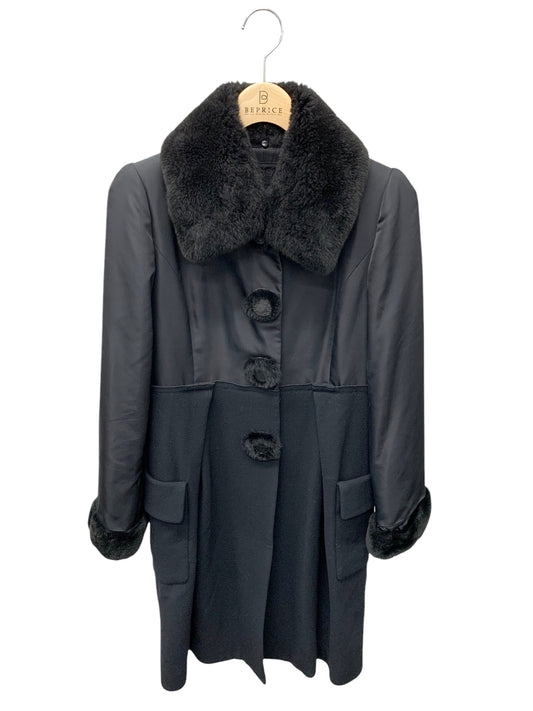 フォクシーブティック 25855 コート 38 ブラック ヌートリアファー ITG2AASLJTCK