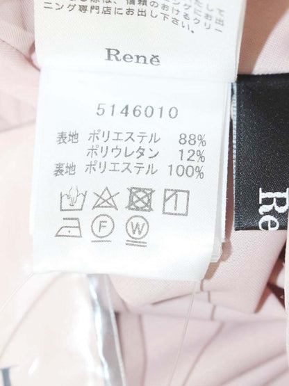 ルネ 5146010 ワンピース 36 ピンク スクエアネック ストレッチ ITK0WX2GN8NQ