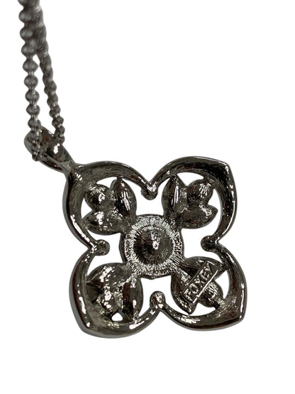 フォクシーブティック ネックレス シルバー ラインストーン フラワー ITIBMDMQ7L2S