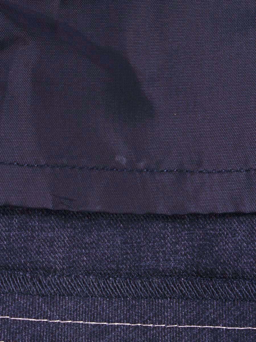 エムズグレイシー Denim like Jumper Skirt 911108 ワンピース 40 ネイビー リボン フロントジップ IT46FINVT9YM