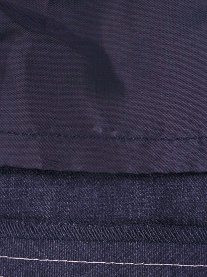 エムズグレイシー Denim like Jumper Skirt 911108 ワンピース 40 ネイビー リボン フロントジップ IT46FINVT9YM