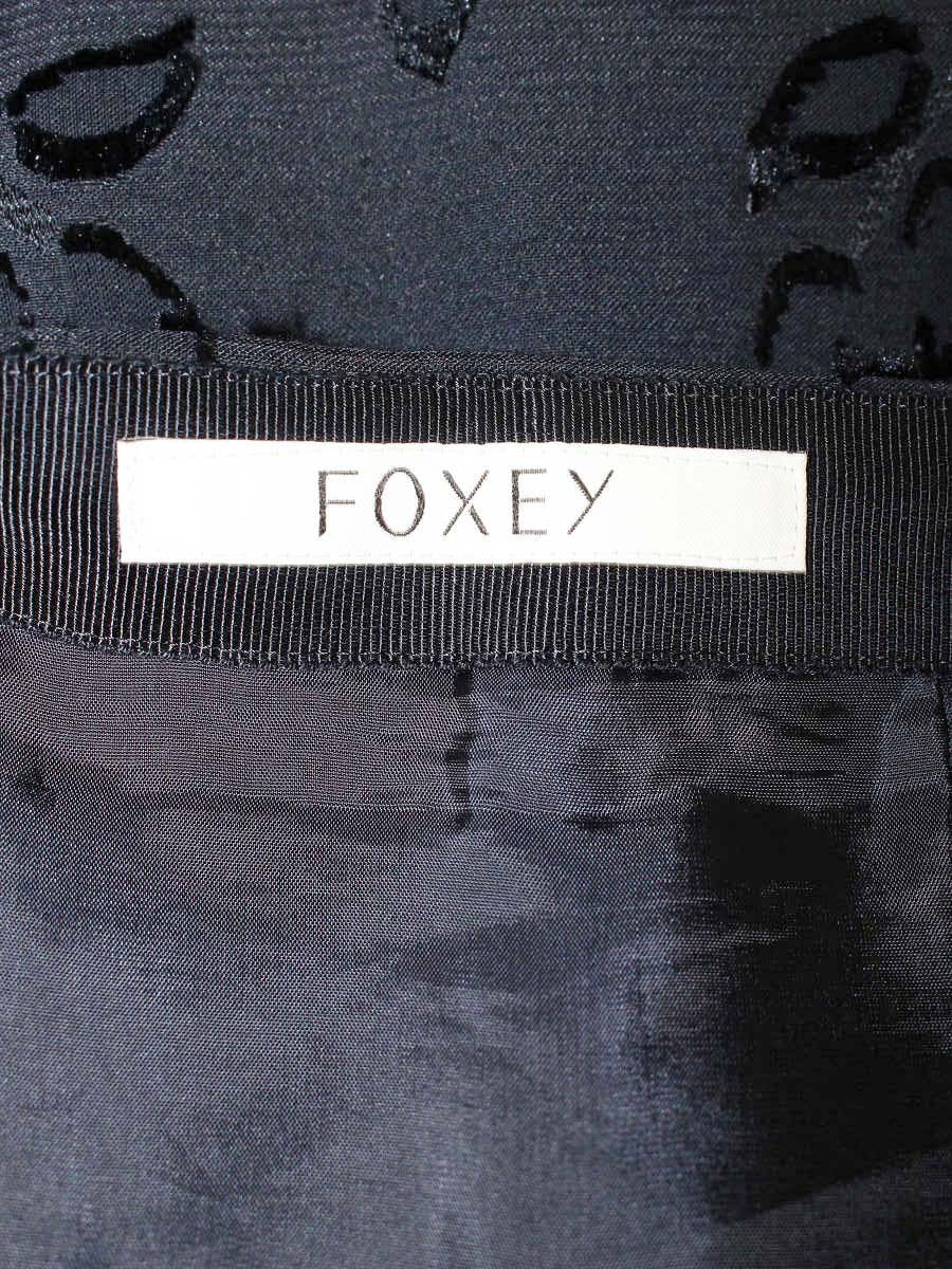 フォクシーブティック Skirt 40154 38 ネイビー ITBLHNTQH2VE