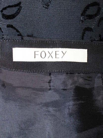 フォクシーブティック Skirt 40154 38 ネイビー ITBLHNTQH2VE