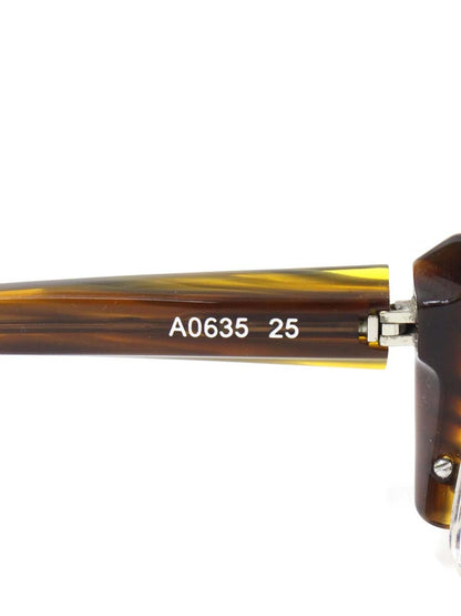 アランミクリ A0635 メガネ ブラウン セルフレーム ハーフリム（ナイロール）スクエア ITNKTSDI7HH0 【SALE】