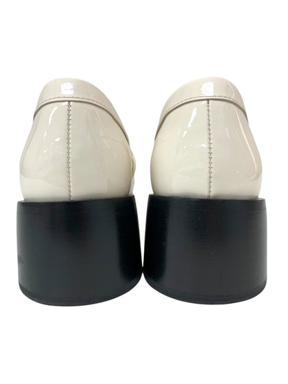 ロジェヴィヴィエ ローファー 36 アイボリー レンジャー パテントレザー クリスタル ITGKLDAU37IO