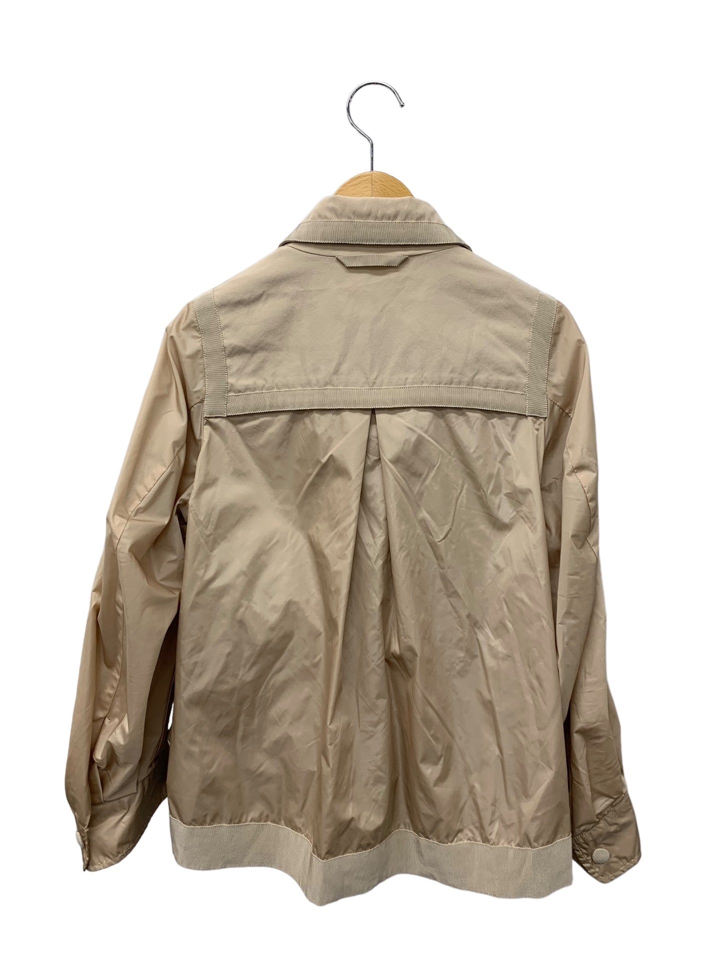 モンクレール PASSIFLOR JACKET B10934610285 57136 ミリタリージャケット 0 ベージュ 切替 ITJ0KOC1KMAG