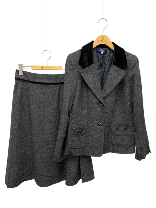 エムズグレイシー 0843 0863 スカートスーツ 38 グレー セットアップ ジャケット スカート ITI0JGNZ4L7M