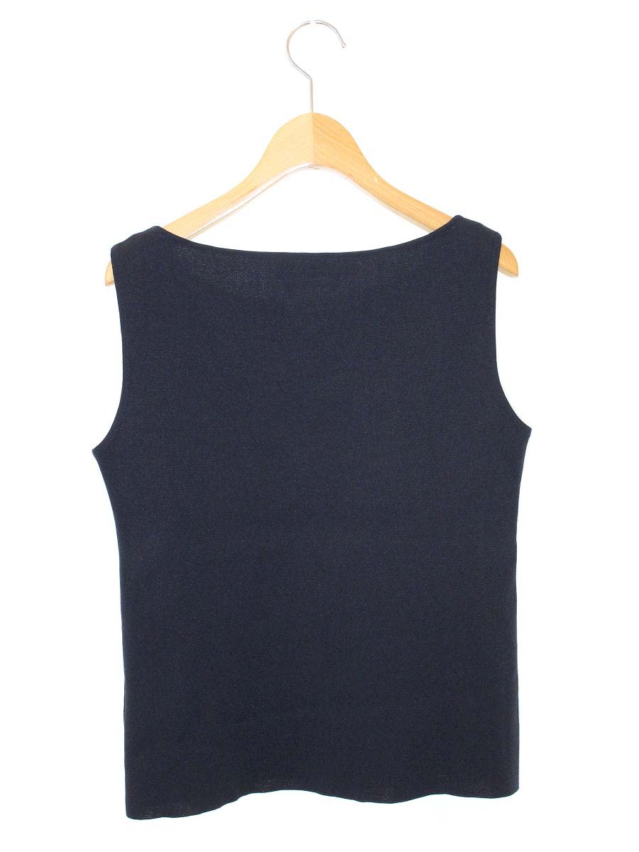 フォクシーニューヨーク collection Knit Top スリーブレス 40598 ニット セーター 40 ネイビー ITNGOL4JX5TS