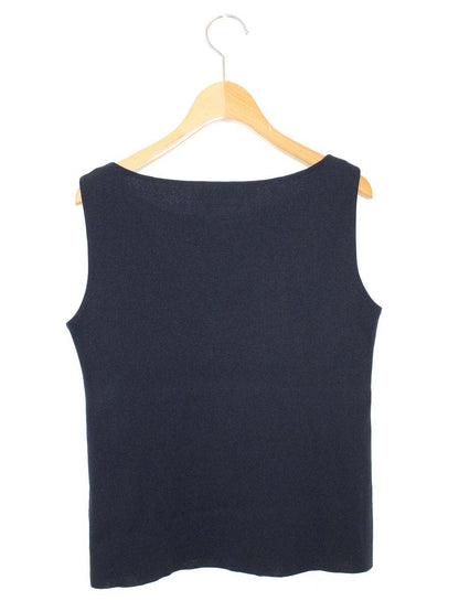 フォクシーニューヨーク collection Knit Top スリーブレス 40598 ニット セーター 40 ネイビー ITNGOL4JX5TS