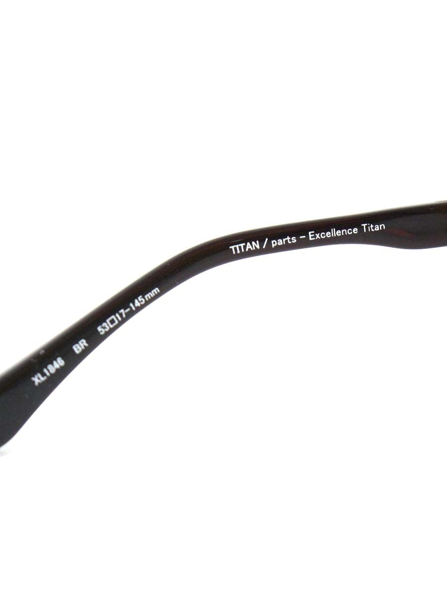 ラインアートシャルマン XL1846 眼鏡 メガネ ガンメタル ブラウン メタルフレーム ハーフリム スクエア IT8L74PE0U8S 【SALE】