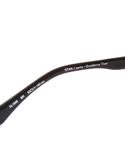 ラインアートシャルマン XL1846 眼鏡 メガネ ガンメタル ブラウン メタルフレーム ハーフリム スクエア IT8L74PE0U8S 【SALE】