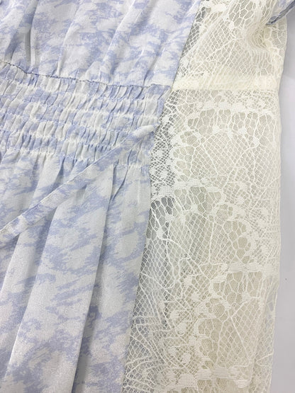 セルフォード マーブル柄ウエストリボンフレアワンピース CWF0222019 36 ブルー ITY4XKV2ID2C