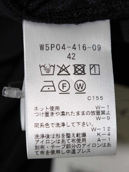 トゥービーシック W5P04-416-09 パーカー 42 ブラック ジップアップ レース IT65E2OPAS8E