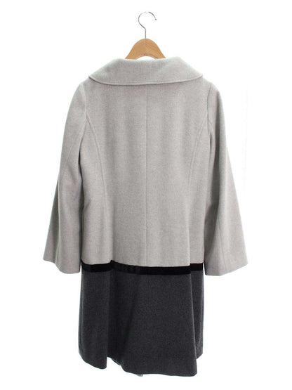 エムズグレイシー 029517 コート 38 グレー ウール ベロア ITLA3YK6MCOG 【SALE】