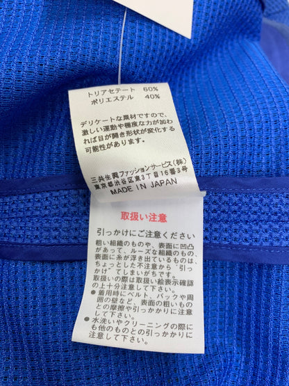 レオナールファッション 0331351 ノーカラージャケット 42 ブルー ロング メッシュ ITTVQSLYI6F4