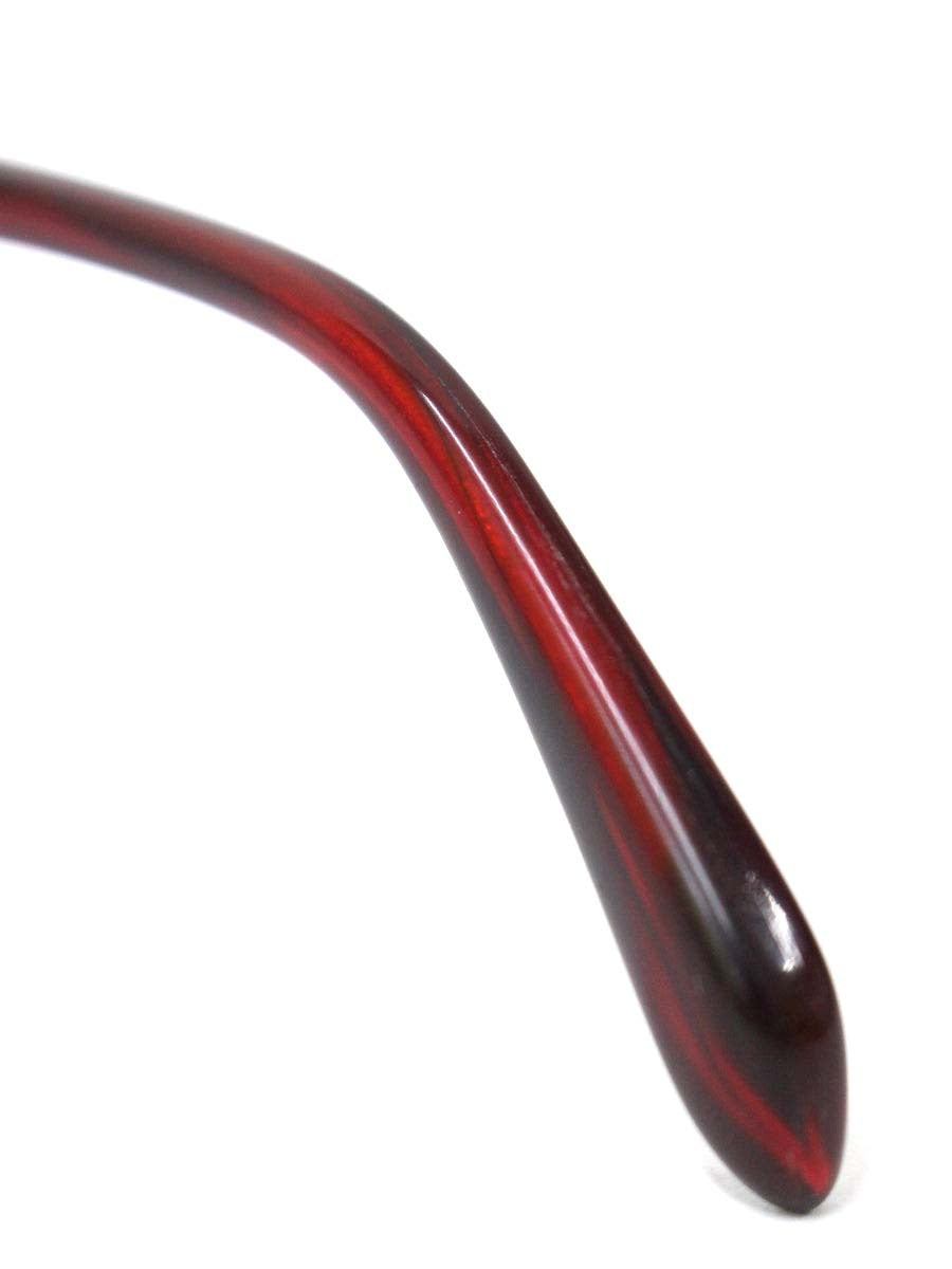 サムライ翔 SS-T25 メガネ ガンメタル/ダークレッド 智 コンビフレーム スクエア IT9H055OVBSU