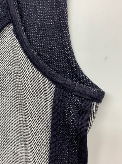 フォクシーニューヨーク 39368 ワンピース 38 ネイビー デニム フリル IT8N37Y6PRFO