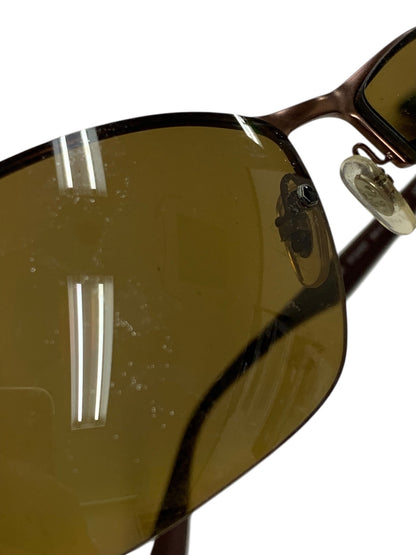 レイバン RB3550 サングラス ブラウン メタルフレーム ハーフリム（ナイロール）スクエア IT84XPICA2SU