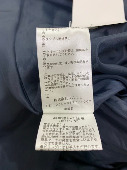 セブンテンバイミホカワヒト ウールチェックジャンバースカート 8A513 M ネイビー 24AW ITE3IOJ7F45C