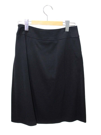 エムズグレイシー Asymmetry Skirt 817565 スカート 38 ブラック ウール混 ITWRLAZLTDCN