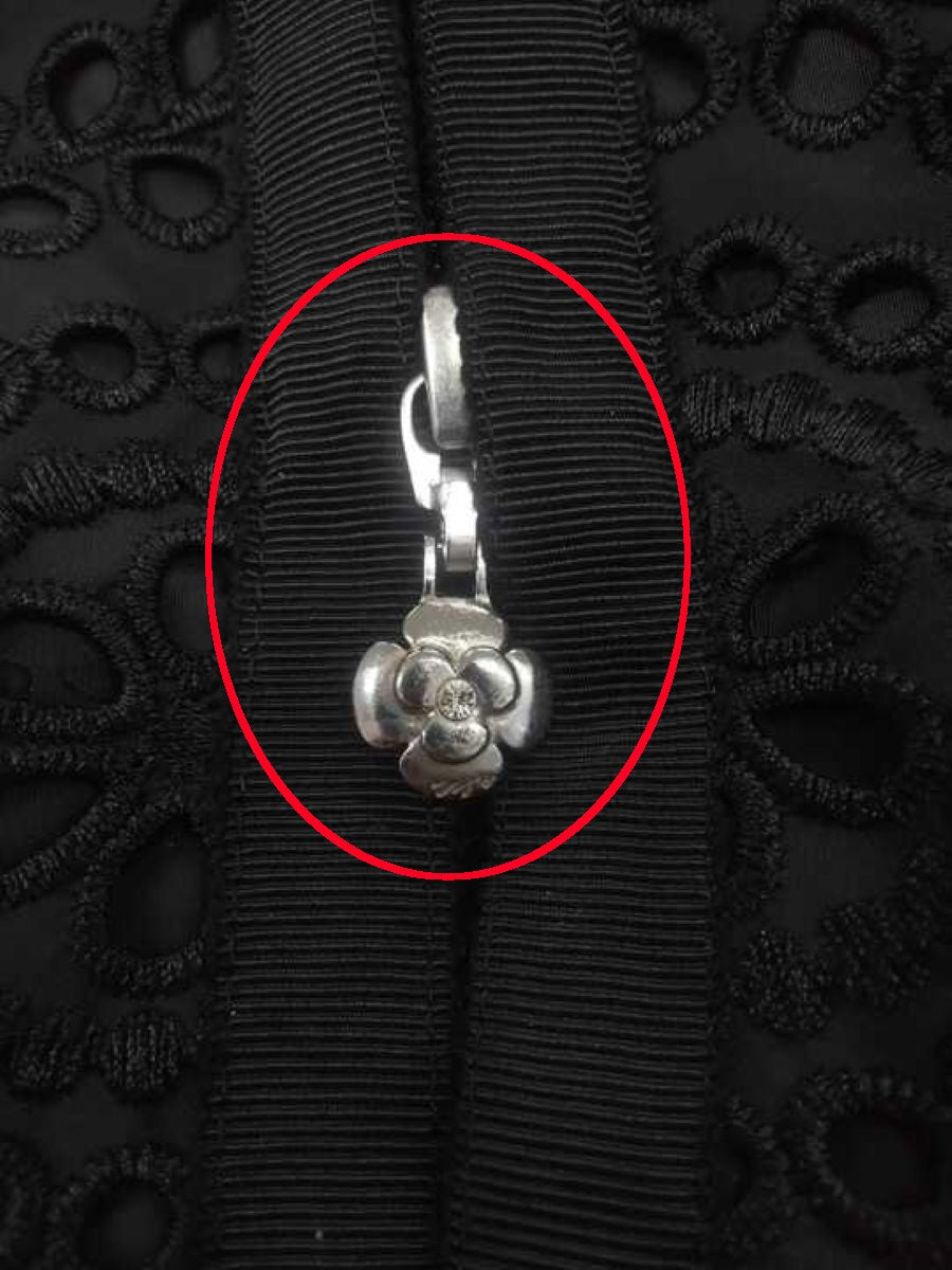 エムズグレイシー 319604 スプリングコート 38 ブラック 2way フラワーダブルジップ IT21HMJGZ5I4