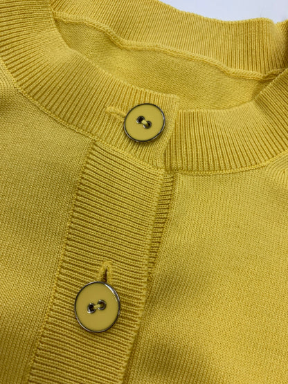 フォクシーニューヨーク Cardigan Logan 44419 カーディガン 38 イエロー ITINM1F2PN9Y