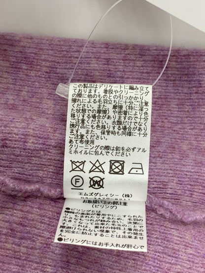 エムズグレイシー Off Shoulder Knit 818596 ニット セーター 38 パープル ITZ63APG5P3U 【SALE】
