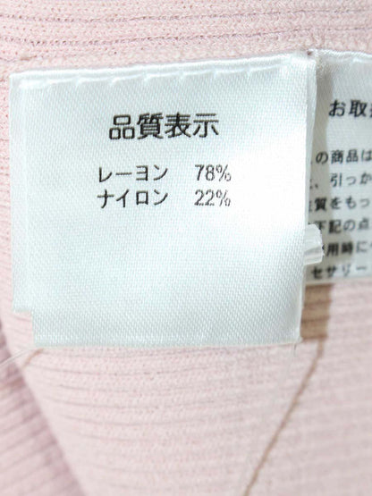 スーパービューティー ニット 40 ピンク レース パール リボン ITG0TIMYVVYU