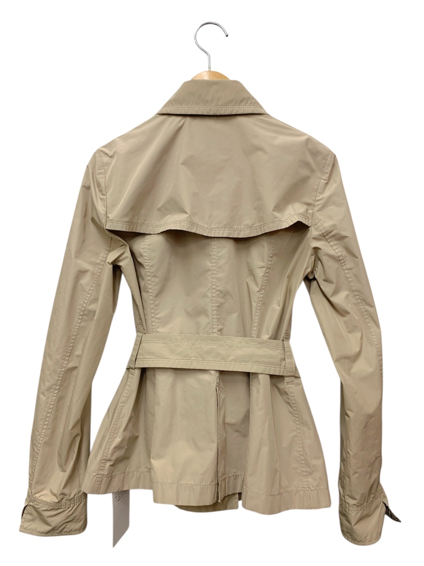 バーバリーブルーレーベル E1F28-599-40 ショートトレンチコート 38 ベージュ ITEJS5OC9MU8