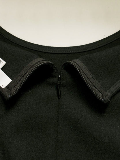 ヨリ YR2121-119AW カットソー 38 ブラック ペプラム ティアード IT9KBC8SUD6G