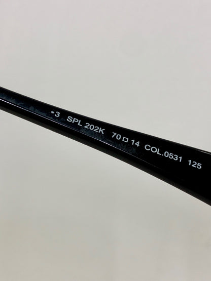 ポリス SPL202K/col.0531 サングラス ブラック メタルフレーム フルリム ラップアラウンド ITM6FI8HIGYS