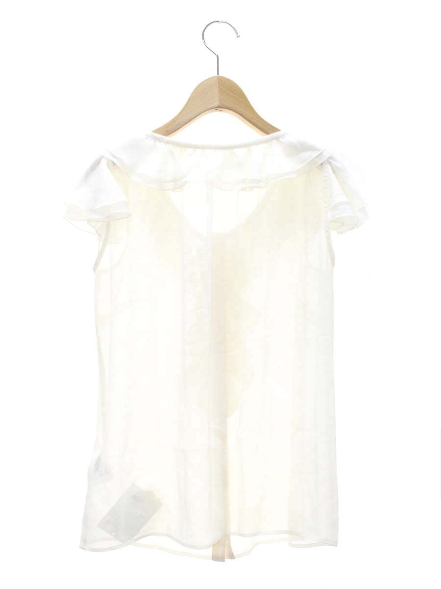 エムプルミエ B810-025 ブラウス 34 アイボリー フリル ITTPDOV1BBBW 【SALE】