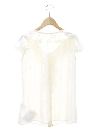 エムプルミエ B810-025 ブラウス 34 アイボリー フリル ITTPDOV1BBBW 【SALE】