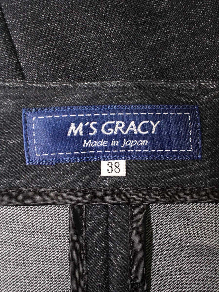 エムズグレイシー 914103 ジャケット 38 ネイビー カメリア Ｗジップ デニムカラー ITSML5VNSN5W